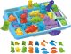 click4TOYS Piasek kinetyczny dla dzieci zestaw XXL zwierzątka dinozaury ZOO foremki 3D (5906708103256) 6