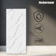 Heckermann Samoprzylepny panel ścienny Marmur Biały PCV Laminat Połysk 10szt 40x80cm Płytki 3D 6