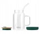 Vialli Design Słoik ze słomką 600 ml zielony Fuori 29828 2