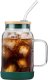 Vialli Design Słoik ze słomką 600 ml zielony Fuori 29828 2