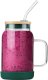 Vialli Design Słoik ze słomką 600 ml zielony Fuori 29828 3