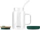 Vialli Design Słoik ze słomką 600 ml zielony Fuori 29828 4