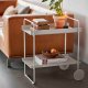 Zone Barki ogrodowe Wózek barowy na kółkach Soft Grey (26998) 2