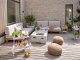 Zone Barki ogrodowe Wózek barowy na kółkach Soft Grey (26998) 3