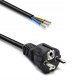 Qoltec Kabel zasilajšcy SCHUKO CEE 7/7 (E/F) | mied Cu | odizolowany lutowany | 3x1.0mm2 | 1.8m 2