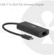 Adapter USB Club 3D Club3D Adaptér USB-C na RJ45, 10Gb, M/F, 12cm 2