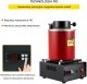 Weldline Piec do topienia metalu 3kg 1350W 1150C do złota i srebra 6