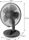Wentylator Philips Table Fan 1000 Series czarny wentylator biurkowy CX1030/01 4