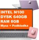 Laptop HP 17-cn3163ds / BS6Y5UA / Intel N100 / 8GB / 640GB / Intel UHD / HD+ / Win 11 / Mysz / Podkładka / Fioletowy 1