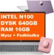 Laptop HP 17-cn3163ds / BS6Y5UA / Intel N100 / 16GB / 640GB / Intel UHD / HD+ / Win 11 / Mysz / Podkładka / Fioletowy 1