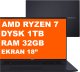 Laptop Asus ASUS Vivobook 18 M1807HA-DS79 / Ryzen 7 / 32GB / 1TB / AMD Radeon / 18" WUXGA / Win 11 / Niebieski 1