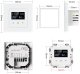 PSmart PSMART Inteligentny Termostat Obciążalny Ogrzewanie 16A Biały RM WIFI TUYA 7