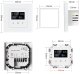PSmart PSMART Inteligentny Termostat Zwierny Pieć Bojler 3A Biały RM ZigBee TUYA 7