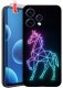 krainaGSM Do Oppo Reno15 5G Wzory Silikonowe Matt Case + Szkło 9H 1