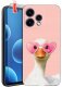 krainaGSM Do Oppo Reno15 5G Wzory Silikonowe Matt Case + Szkło 9H 1