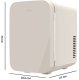 Cecotec Bolero MiniCooling 6L Bahamas Beige Lodówka turystyczna Beżowy 9