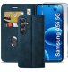 krainaGSM Z Klapką Do Samsung A55 5G Zamykane Magnetyczne Skórzane + Szkło 9H 3