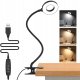 Lampka biurkowa LED Lampa biurkowa LED z klipsem DML5, czarny 2