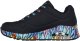Skechers Damskie sneakersy UNO RAVAGED LOVE 177918 BKMT 36 2