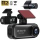 Wideorejestrator Diaway Kamera Wideorejestrator Samochodowa 4K GPS + Tylna Kamera Rejstrator WiFi HD 3