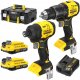 Zestaw elektronarzędzi Stanley Bezszczotkowy zestaw wkrętarka SFMCD716, zakrętarka SFMCF811, 2x2,0Ah ładowarka V20 Stanley SFMCK201D2T 1