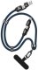 Kabel USB Dudao ze smyczą 4w1 USB-C z adapterami iPhone Lightning USB-A Niebieski 2