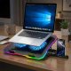 Podstawka chłodząca Wozinsky WDCX-A26 NitroCool RGB chłodząca gamingowa pod laptop - czarna (5907769387722) 3