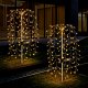 Wbijany na zewnątrz lampion Saska Garden Fireworks Tree srebrny 2