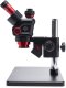 Mikroskop Techrebal Stereoskopowy OptiZoom 6558 DG6558T-B3 + Oświetlenie Barlow 0,5x Muszle Odciąg oparów Kamera Red Angel Wyświetlacz 8" 3