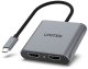 Adapter AV Unitek Unitek Adapter USB-C do 2x HDMI | 4K@60Hz | MST | HDCP 2.2 3