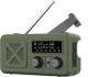 Radio Kruger&Matz Radio solarne, przenośne radio awaryjne SOS, powerbank 2000mAh, latarka, dynamo, 3
