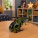 LeanToys Helikopter Wojskowy Militarny Z Hakiem Światła Dźwięki Zielony 4