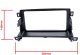 Radio samochodowe Einparts Automotive EINPARTS Ramka do Toyota RAV4 2013-2019 Uchwyt i zatrzaski do montażu radia 7