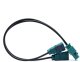 Radio samochodowe Einparts Automotive EINPARTS ADAPTER ANTENOWY DOUBLE-FAKRA(M) DO AUDI MERCEDES VOLKSWAGEN SEAT 1