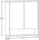 Stamar Szafka z lustrem 80cm 2 drzwi 8