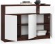 Fabryka Mebli Akord Komoda, 3 szuflady, 3 drzwi, ATLAS, 140x40x99 cm, wenge, biel, mat | TYLETEGOTU 2