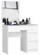 Fabryka Mebli Akord kosmetyczna lustro 4 szuflady prawa NELA 90x50x142 cm biel mat 1
