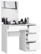 Fabryka Mebli Akord kosmetyczna lustro 4 szuflady prawa NELA 90x50x142 cm biel mat 2