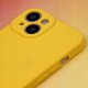 iLike Tylny pokrowiec Samsung Galaxy A35 5G Silicon case Yellow (GSM182599) 3
