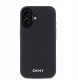 DKNY Tylny pokrowiec PU Leather Silver Metal Logo Magsafe Case for iPhone 16 Black 57983122453 1