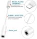 Adapter AV iLike AX5 Adapter Durable TPE Audio Cable from Lightning male to 3.5mm plug white DAC version ILK-AX5 3