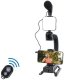 E-LIGHT 4U Stabilizator ręczny Do telefonu i sportu / do kamery DSLR z 1/4 mocowaniem z oświetleniem LED / mikrofonem 4