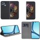 krainaGSM Do Realme C53 | C51| Note 50 Magnet Wzory Case + Szkło 9H 3