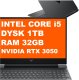 Laptop HP Victus 15-fa0009nt / 80D31EA / Intel i5-12 / 32GB / 1TB / Nvidia RTX 3050 / FullHD / 144Hz / Win 11 / Czarny 1