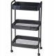 Storage Solutions Regał kuchenny na kółkach 72 cm czarny 1