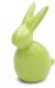 Dekoracja świąteczna Eurofirany Figurka wielkanocna zajączek 10x7x16 cm zielona komplet 2 szt 1