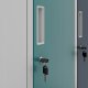Jan Nowak IGOREK cabinet MULTICOLOR 1: back GREY RAL7035 + RAL7035 / RAL5021 / RAL5011 H1500*W900*D450 4