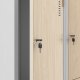 Jan Nowak JULIA cabinet ECO* WHITE RAL9003 + WOODGRAIN H1850*W800*D450 2