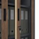 Jan Nowak AMELIA cabinet ECO* ANTHRACITE RAL7016 WOODGRAIN H1850*W900*D400 3