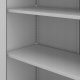 Jan Nowak ALEX Cabinet Light grey RAL7035 + Blue RAL5017 H1850*W450*D400 3